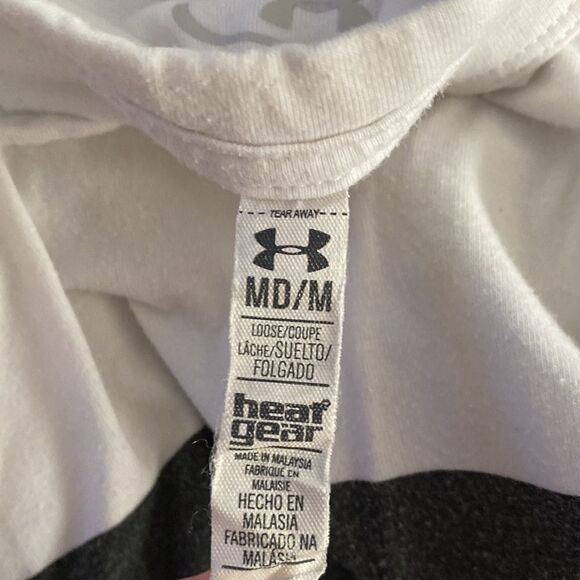 Under Armour Medium Heat Gear Sleeveless Top Workout Shinny Graphic - Picture 5 of 5